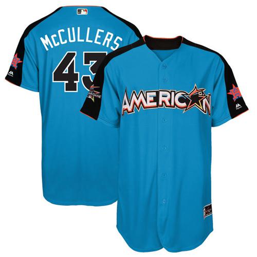 Astros #43 Lance McCullers Blue All-Star American League Stitched Youth MLB Jersey